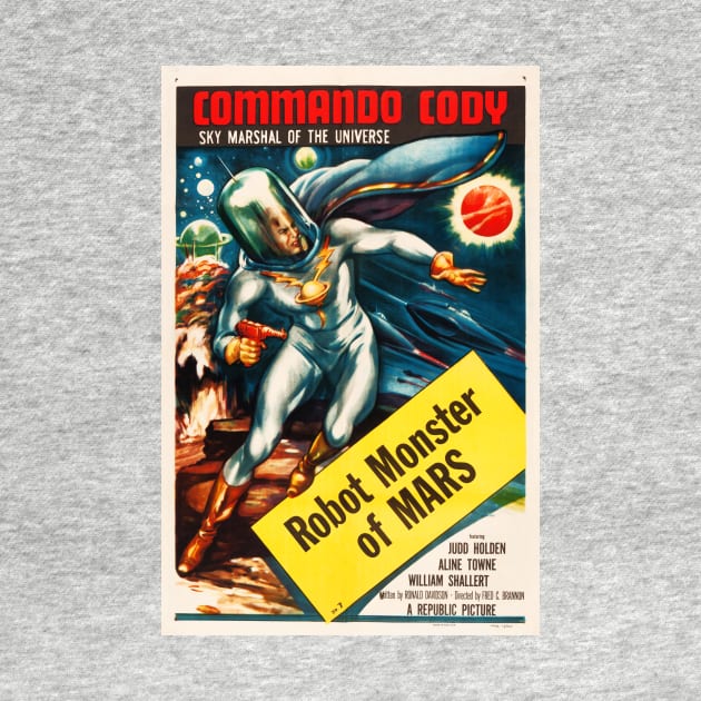 COMMANDO CODY Robot Monster of MARS 1955 Vintage Sci Fi Film Art Movie by vintageposters